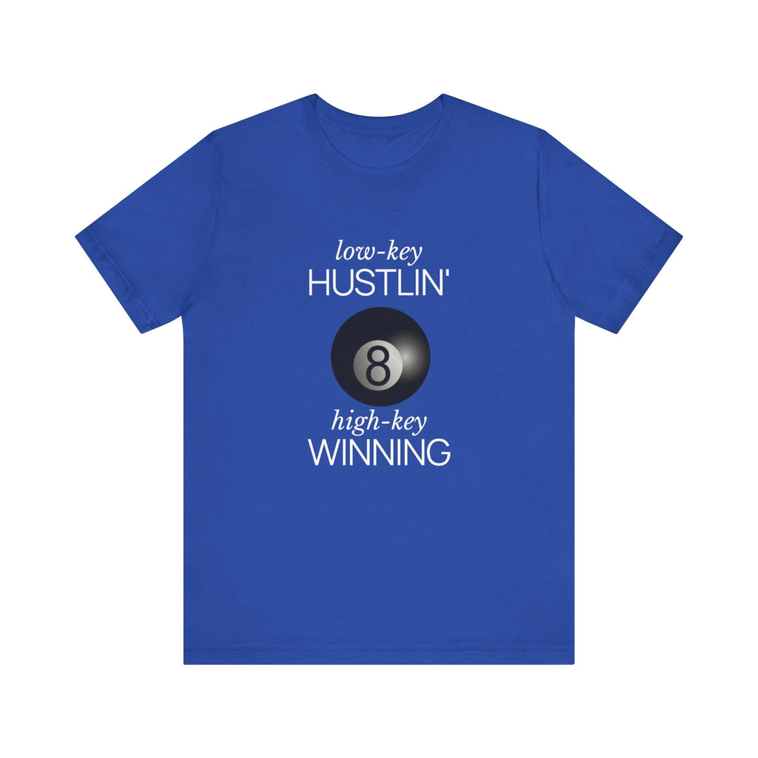 Low - Key Hustlin - 8 Ball - Unisex Softstyle Tee - BFLY BILLIARDS