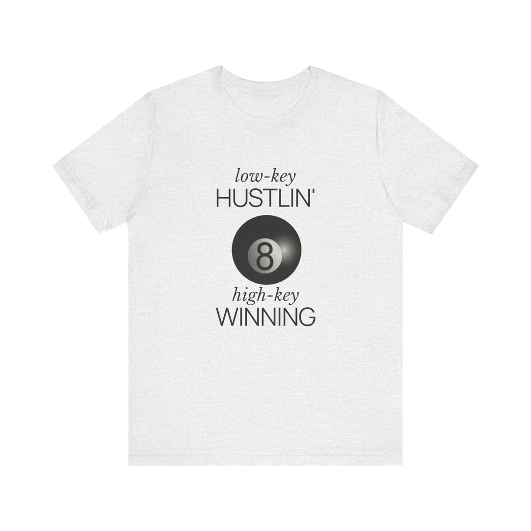 Low - Key Hustlin - 8 Ball - Unisex Softstyle Tee - BFLY BILLIARDS