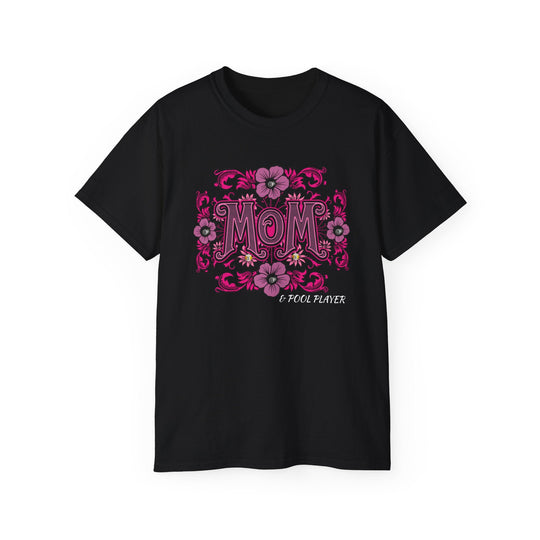 Mom and Pool Player - Unisex Cotton T-Shirt - BFLY BILLIARDS