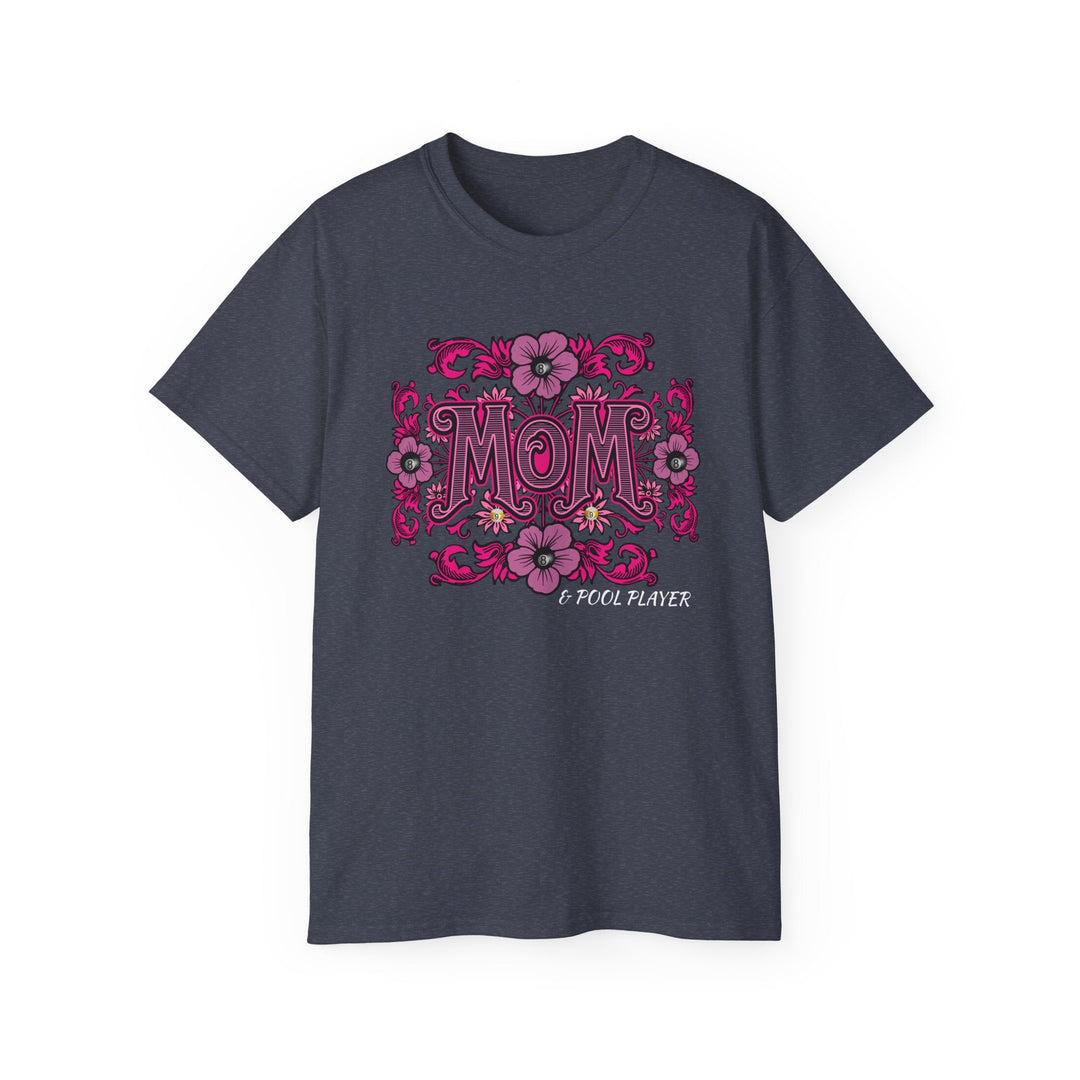 Mom and Pool Player - Unisex Cotton T-Shirt - BFLY BILLIARDS