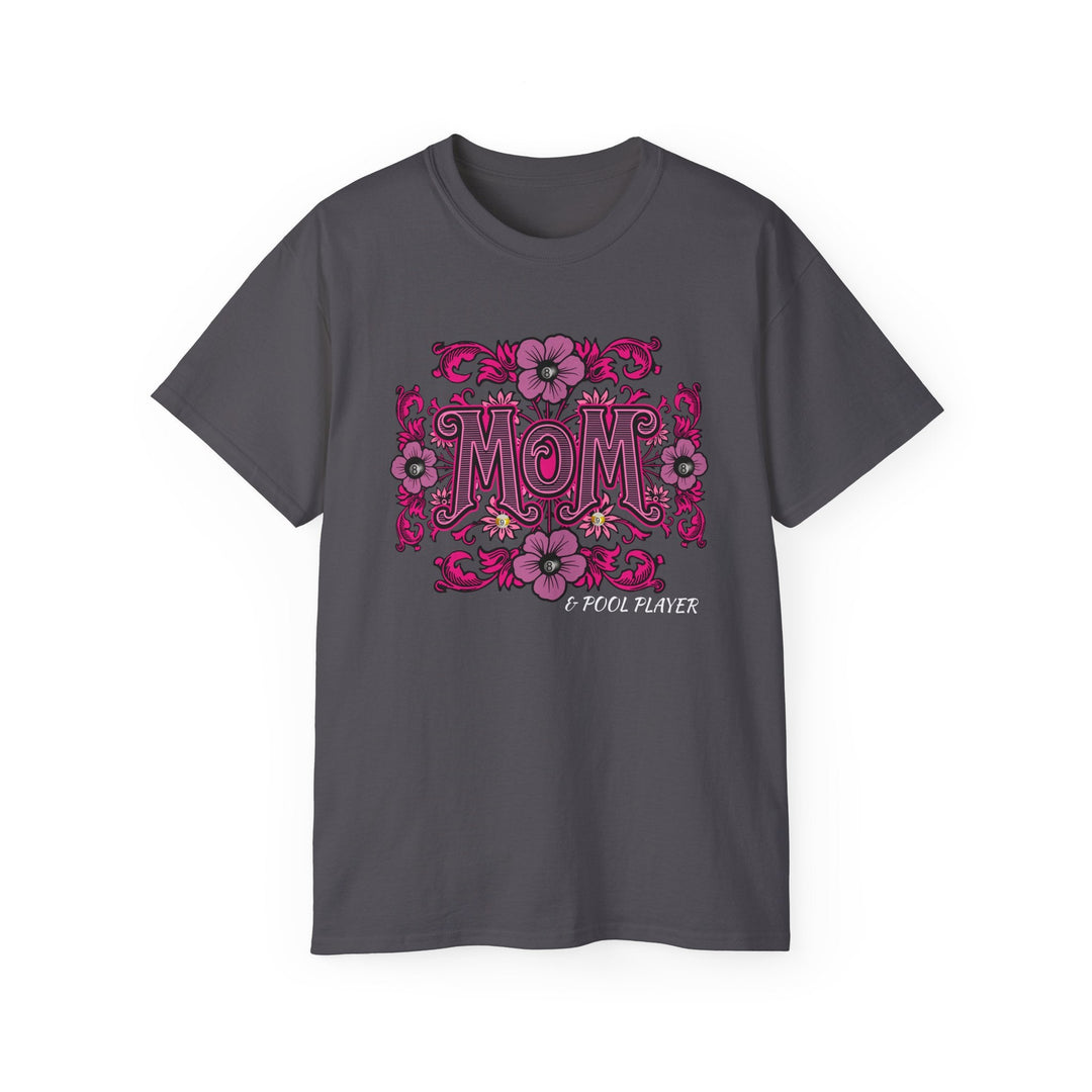 Mom and Pool Player - Unisex Cotton T-Shirt - BFLY BILLIARDS