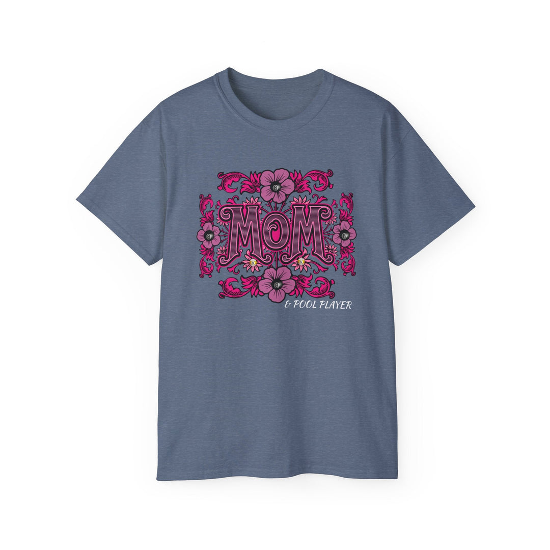 Mom and Pool Player - Unisex Cotton T-Shirt - BFLY BILLIARDS