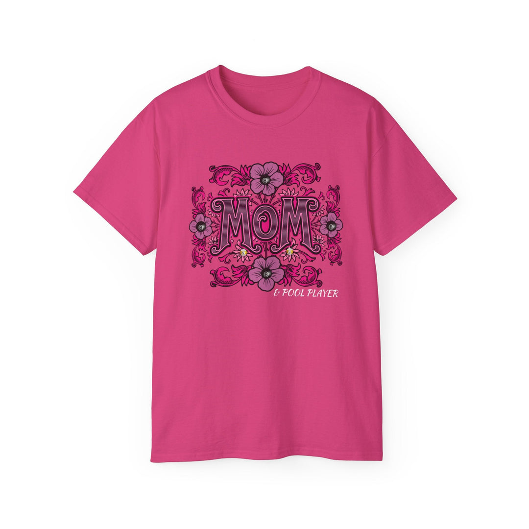Mom and Pool Player - Unisex Cotton T-Shirt - BFLY BILLIARDS