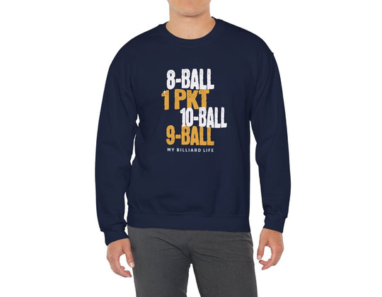 My Billiard Life - Unisex Crewneck Sweatshirt - BFLY BILLIARDS