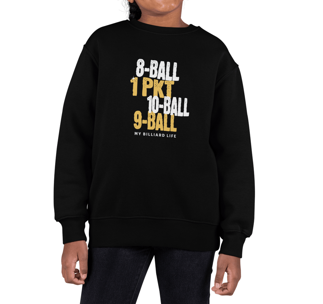 My Billiard Life - Unisex Youth Crewneck Sweatshirt - BFLY BILLIARDS