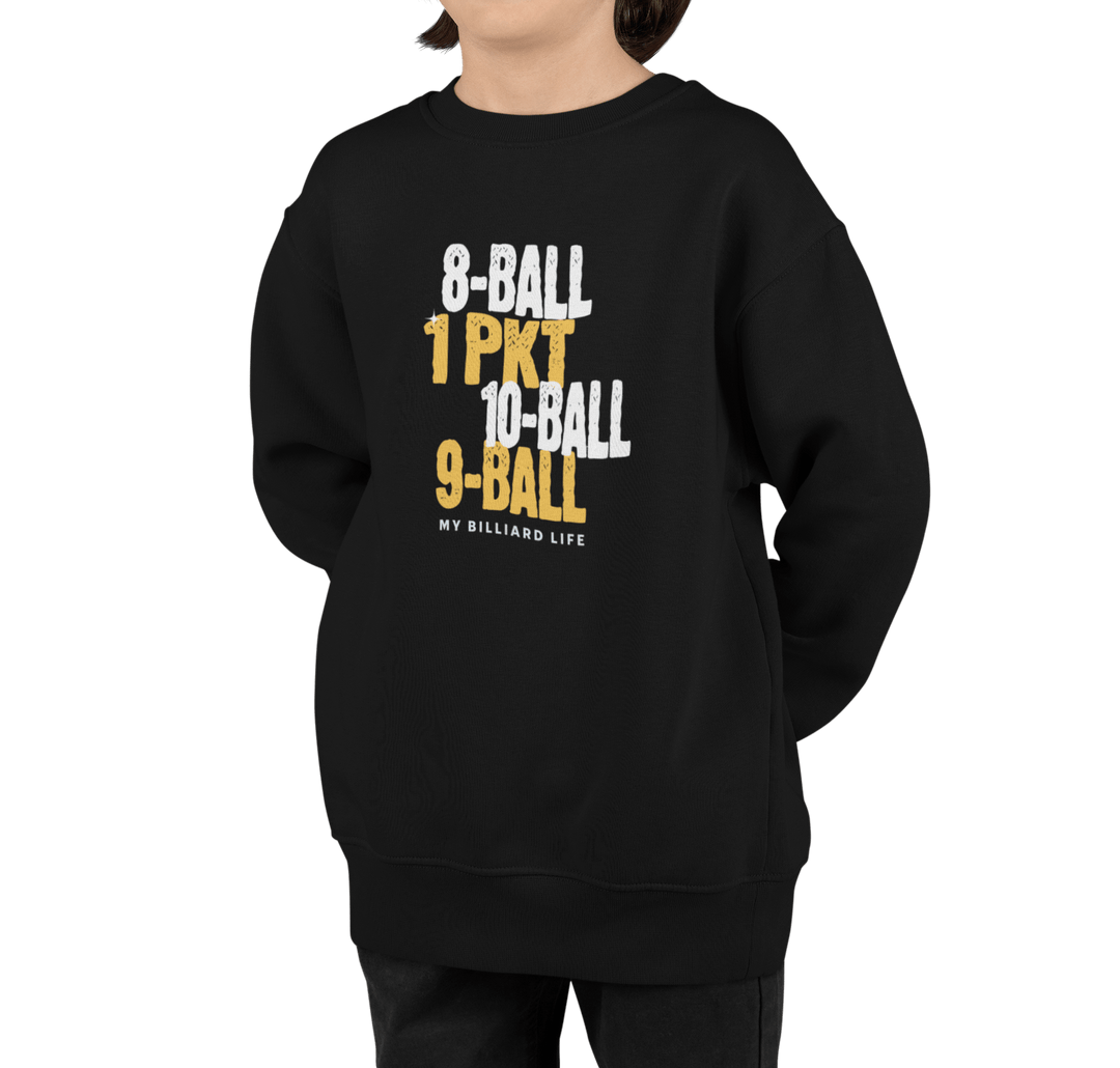 My Billiard Life - Unisex Youth Crewneck Sweatshirt - BFLY BILLIARDS