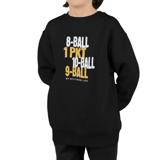 My Billiard Life - Unisex Youth Crewneck Sweatshirt - BFLY BILLIARDS