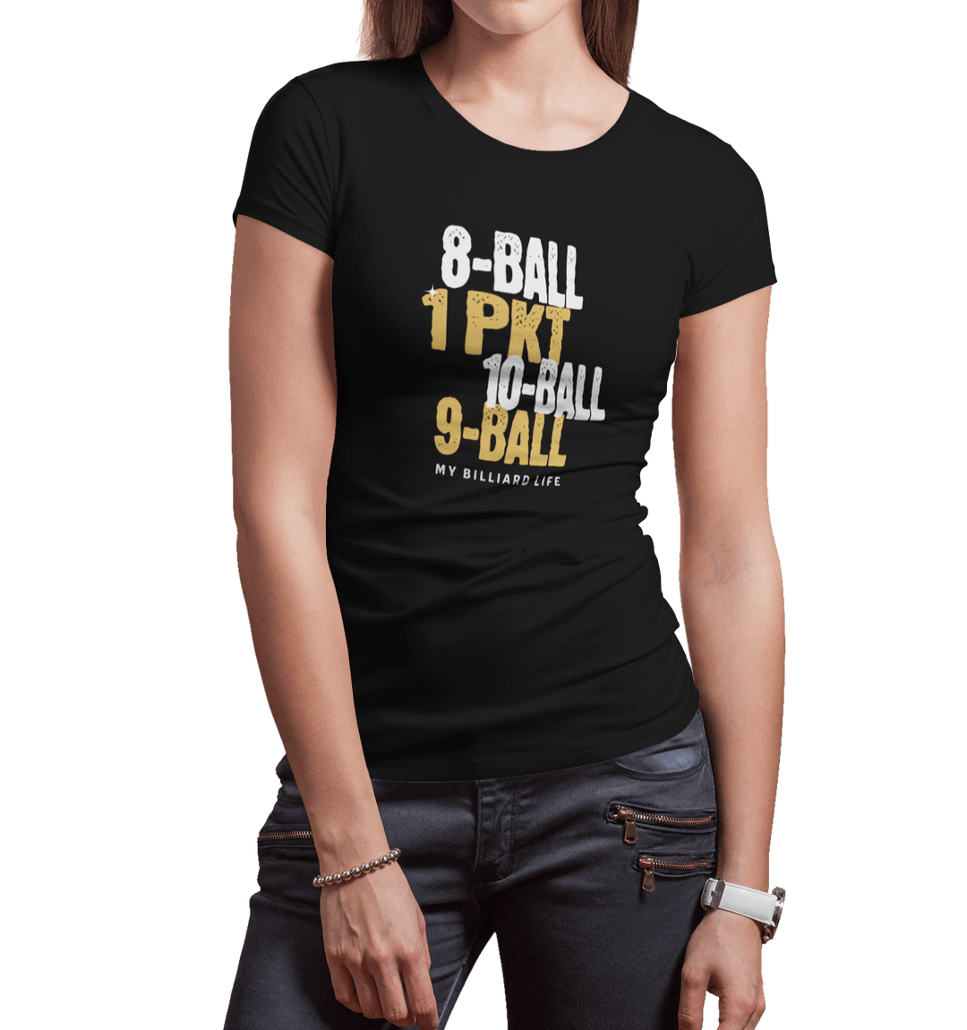 My Billiard Life - Women's Fitted Tee - BFLY BILLIARDS