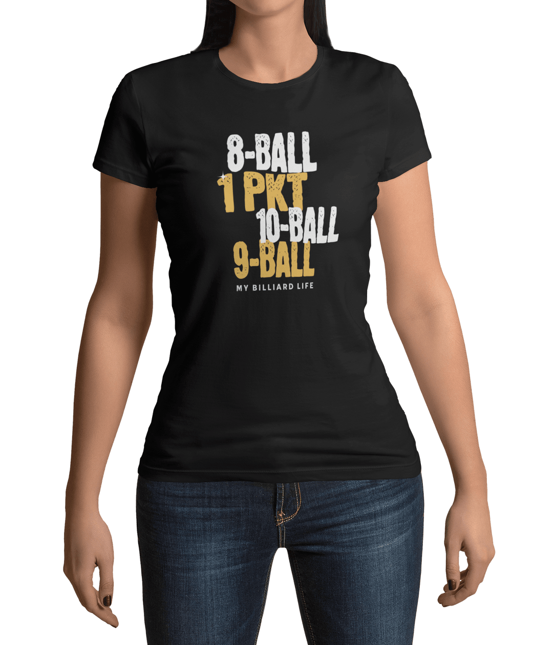 My Billiard Life - Women's Fitted Tee - BFLY BILLIARDS