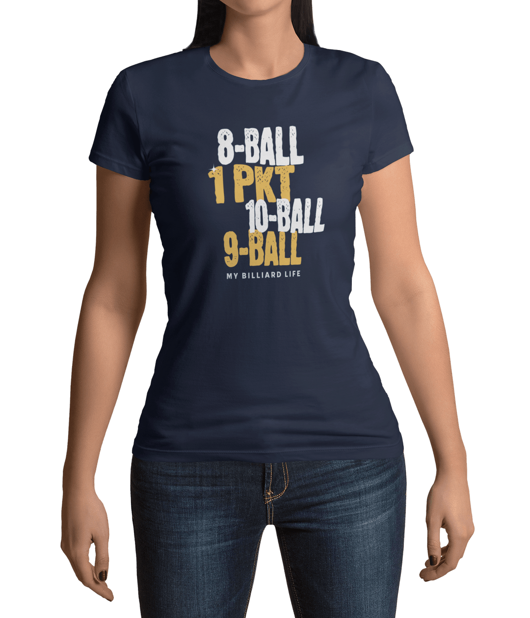 My Billiard Life - Women's Fitted Tee - BFLY BILLIARDS