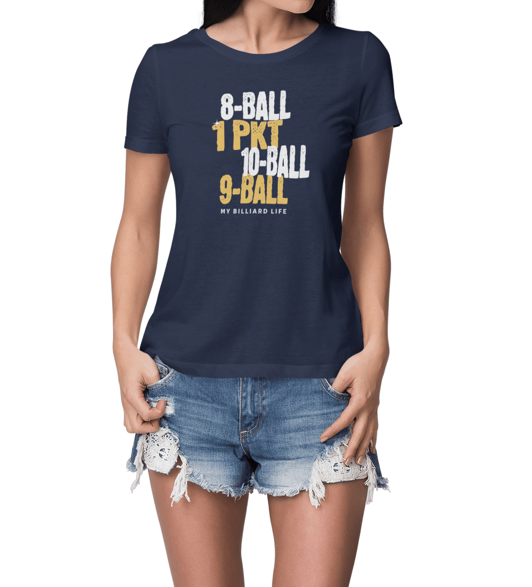 My Billiard Life - Women's Fitted Tee - BFLY BILLIARDS