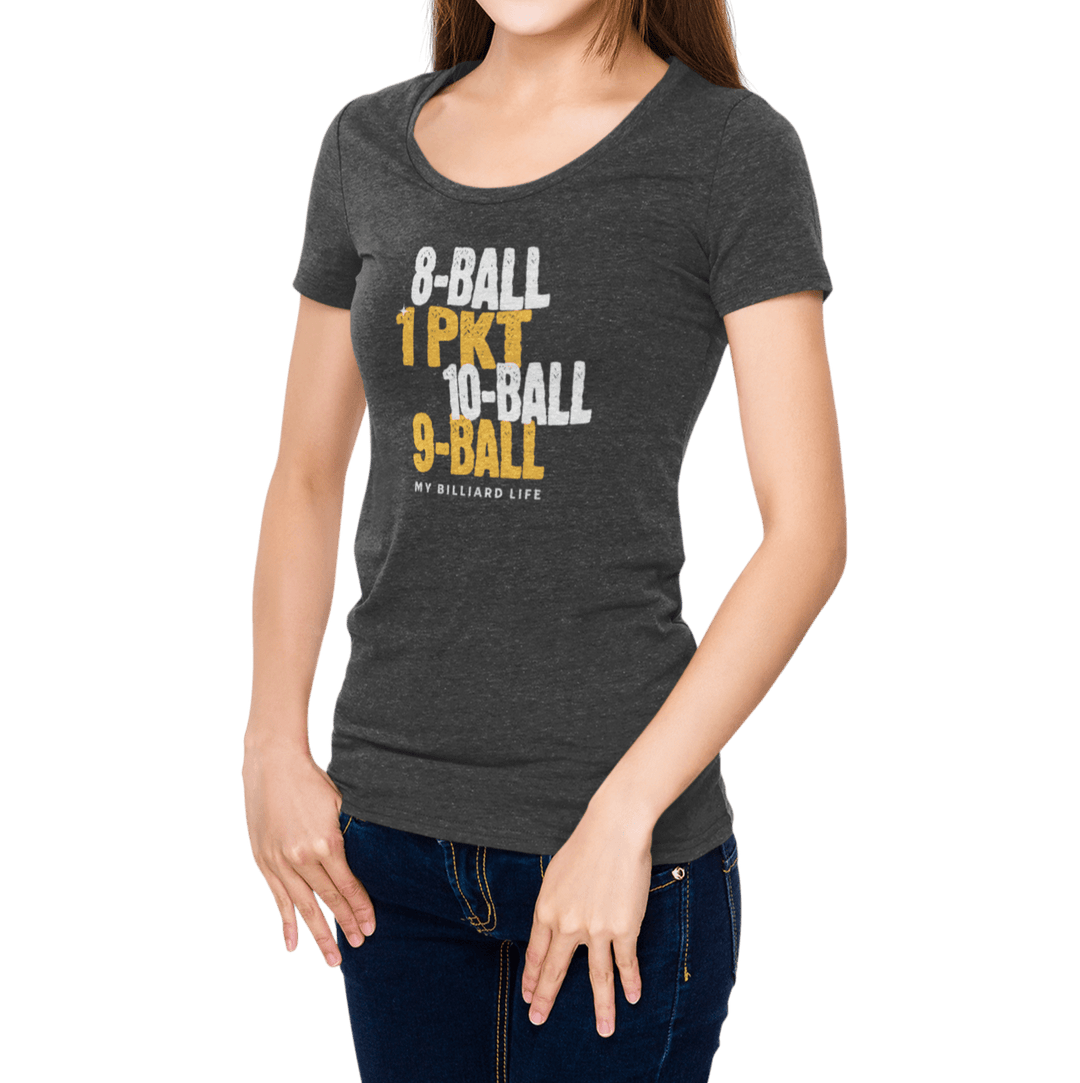 My Billiard Life - Women's Fitted Tee - BFLY BILLIARDS