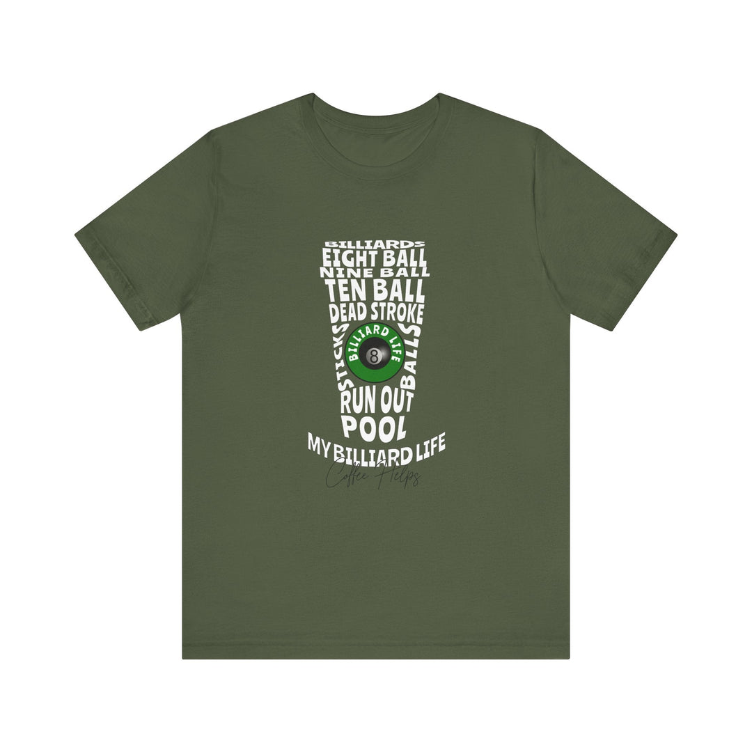 My Billiard Life Word Art - Unisex Softstyle Tee - BFLY BILLIARDS