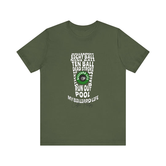 My Billiard Life Word Art - Unisex Softstyle Tee - BFLY BILLIARDS