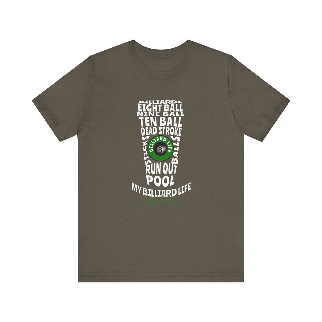 My Billiard Life Word Art - Unisex Softstyle Tee - BFLY BILLIARDS