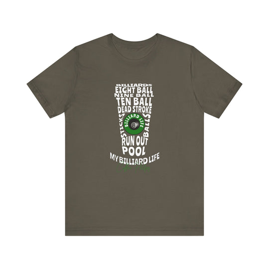 My Billiard Life Word Art - Unisex Softstyle Tee - BFLY BILLIARDS