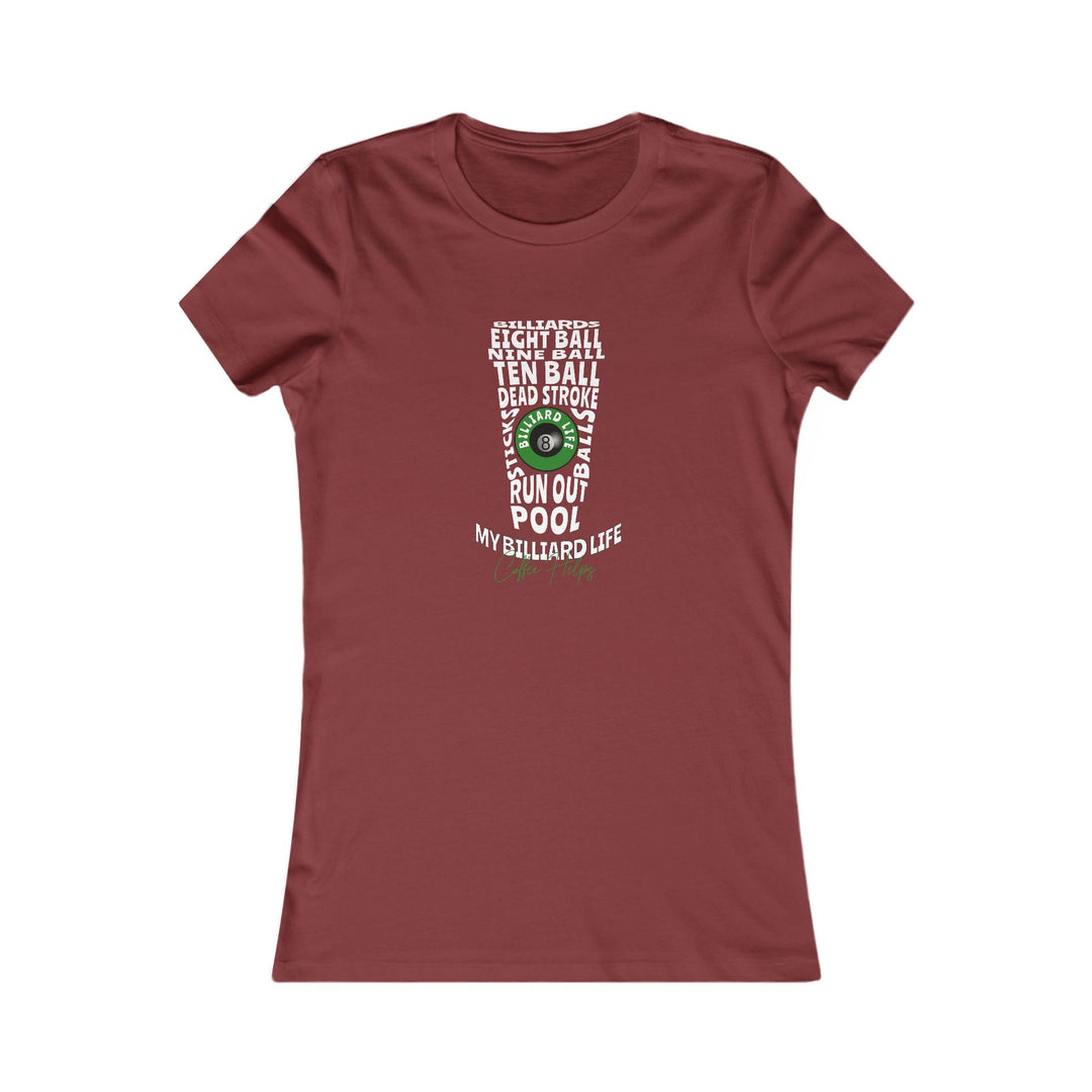 My Billiard Life Word Art - Women's Fitted Tee - BFLY BILLIARDS