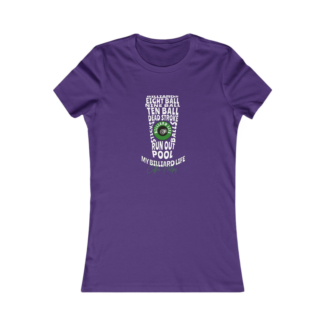 My Billiard Life Word Art - Women's Fitted Tee - BFLY BILLIARDS