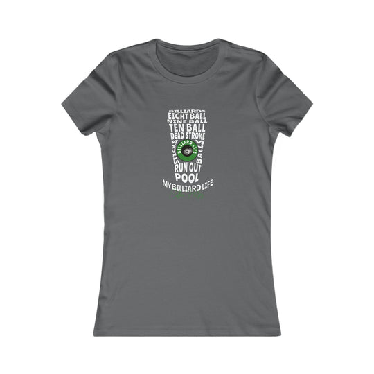 My Billiard Life Word Art - Women's Fitted Tee - BFLY BILLIARDS