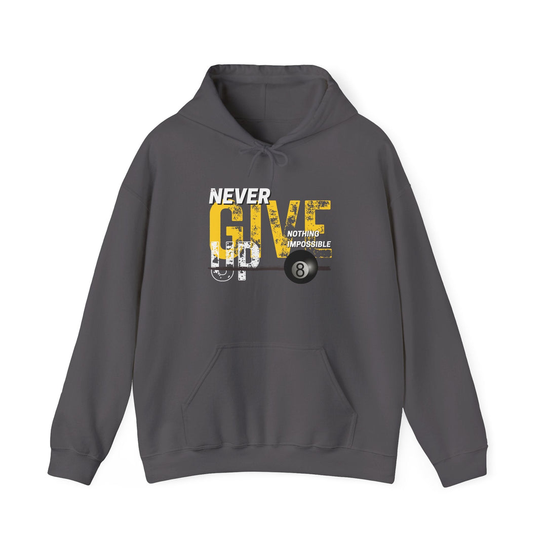 Never Give Up - 8 Ball - Pullover Hoodie - BFLY BILLIARDS