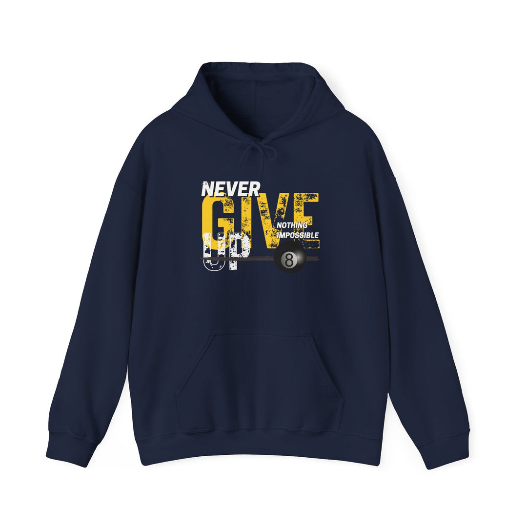 Never Give Up - 8 Ball - Pullover Hoodie - BFLY BILLIARDS