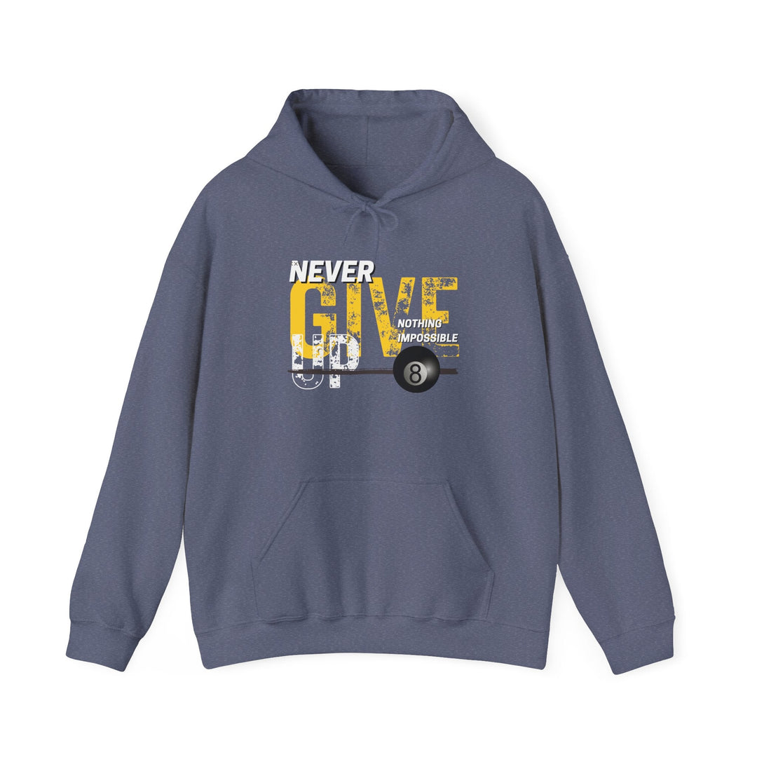Never Give Up - 8 Ball - Pullover Hoodie - BFLY BILLIARDS