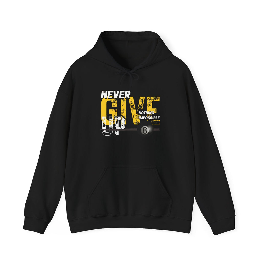 Never Give Up - 8 Ball - Pullover Hoodie - BFLY BILLIARDS