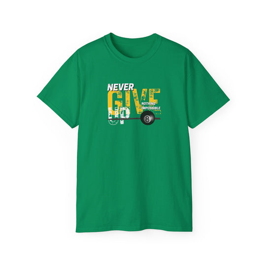 Never Give Up - 8 Ball - Ultra Cotton T-Shirt - BFLY BILLIARDS