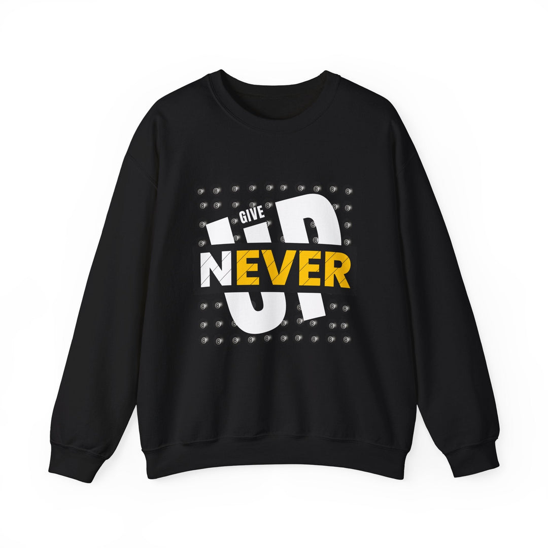 Never Give Up - 8 Ball - Unisex Crewneck Sweatshirt - BFLY BILLIARDS