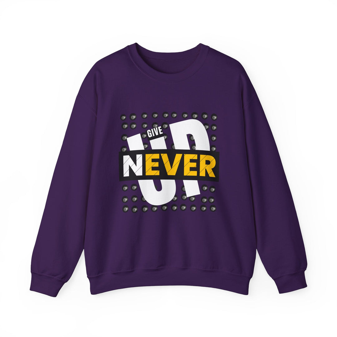 Never Give Up - 8 Ball - Unisex Crewneck Sweatshirt - BFLY BILLIARDS