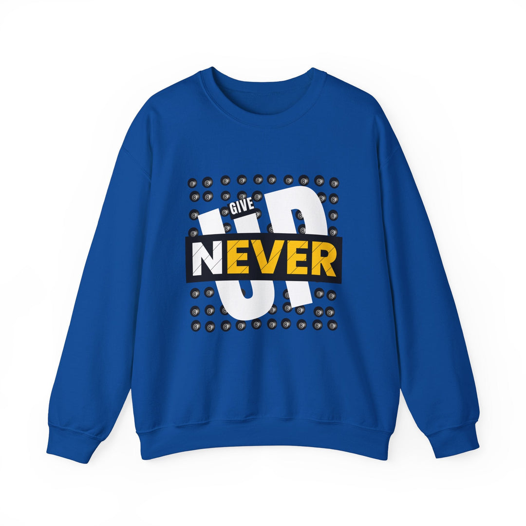 Never Give Up - 8 Ball - Unisex Crewneck Sweatshirt - BFLY BILLIARDS