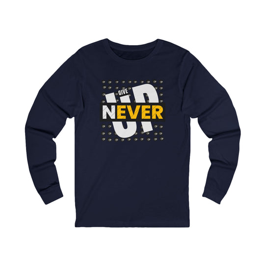 Never Give Up - 8 Ball - Unisex Long Sleeve Tee - BFLY BILLIARDS