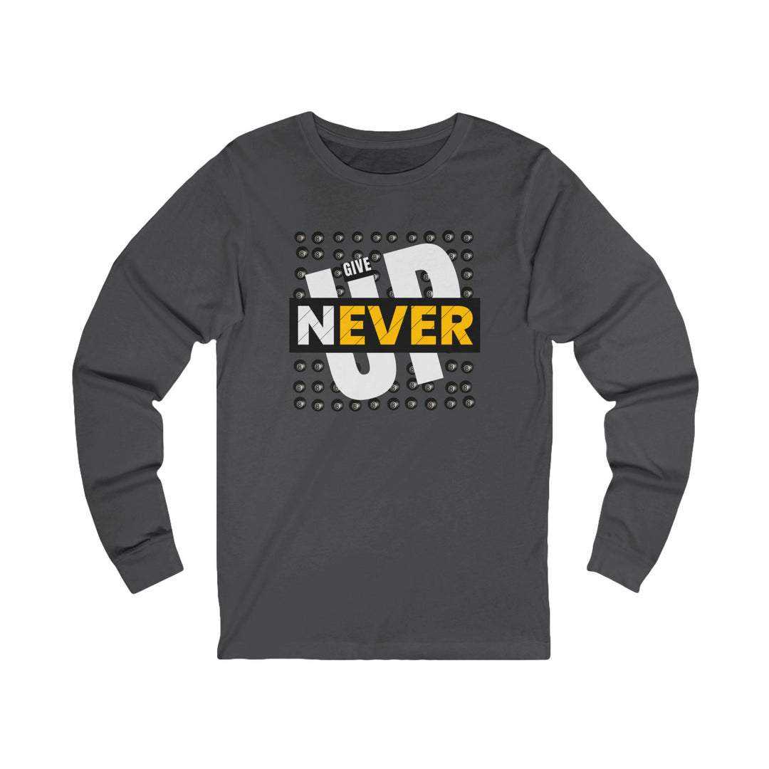 Never Give Up - 8 Ball - Unisex Long Sleeve Tee - BFLY BILLIARDS