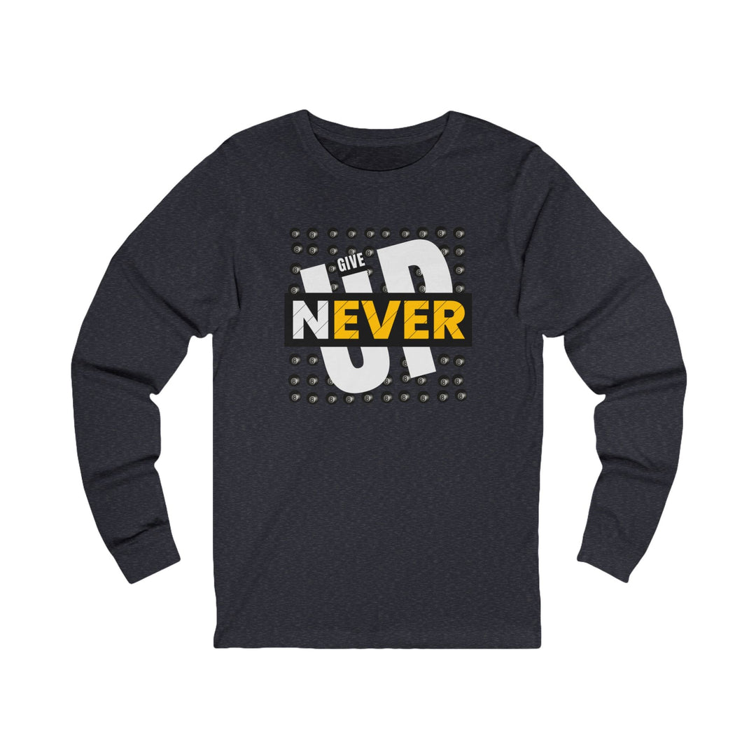 Never Give Up - 8 Ball - Unisex Long Sleeve Tee - BFLY BILLIARDS