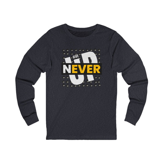 Never Give Up - 8 Ball - Unisex Long Sleeve Tee - BFLY BILLIARDS