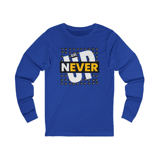 Never Give Up - 8 Ball - Unisex Long Sleeve Tee - BFLY BILLIARDS