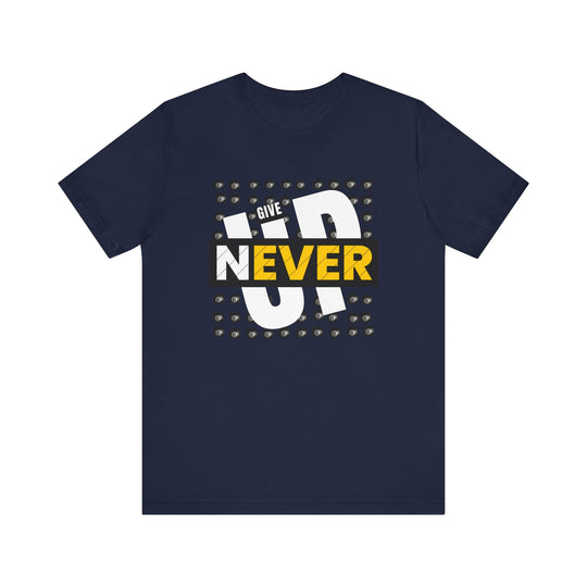 Never Give Up - 8 Ball - Unisex Softstyle Tee - BFLY BILLIARDS