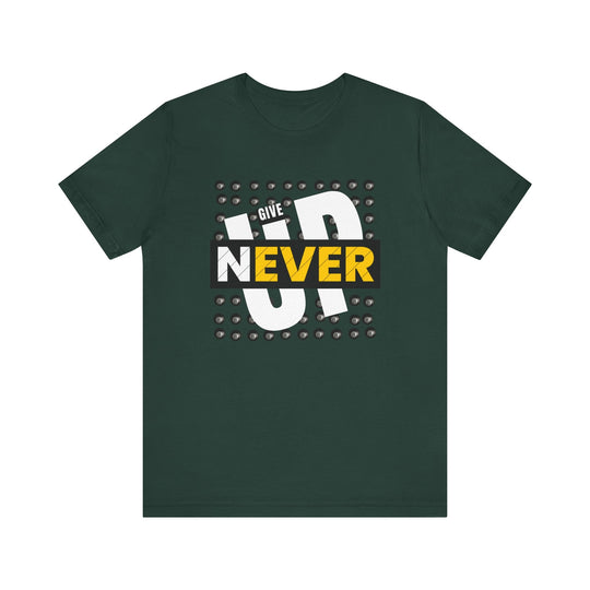 Never Give Up - 8 Ball - Unisex Softstyle Tee - BFLY BILLIARDS