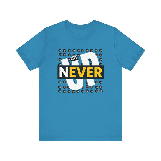 Never Give Up - 8 Ball - Unisex Softstyle Tee - BFLY BILLIARDS