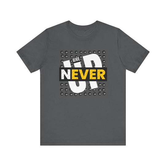 Never Give Up - 8 Ball - Unisex Softstyle Tee - BFLY BILLIARDS