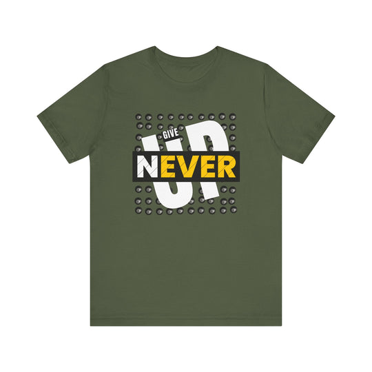 Never Give Up - 8 Ball - Unisex Softstyle Tee - BFLY BILLIARDS