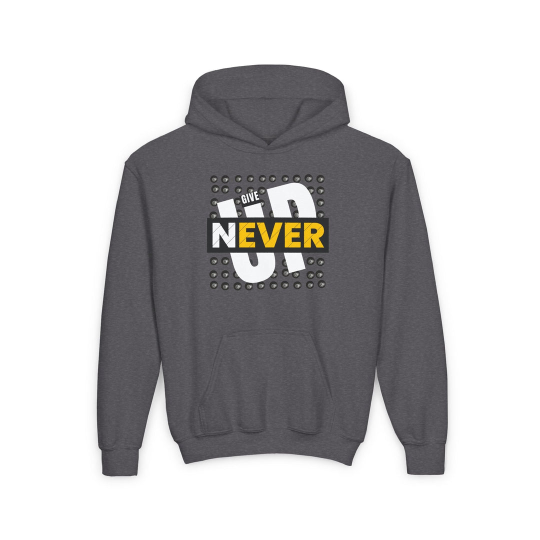 Never Give Up - 8 Ball - Unisex Youth Pullover Hoodie - BFLY BILLIARDS