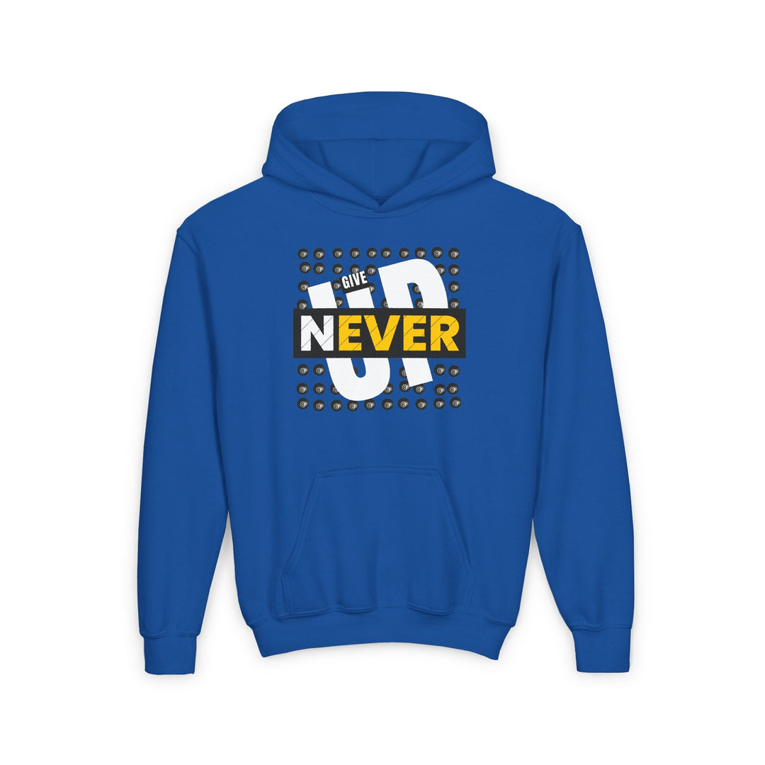 Never Give Up - 8 Ball - Unisex Youth Pullover Hoodie - BFLY BILLIARDS