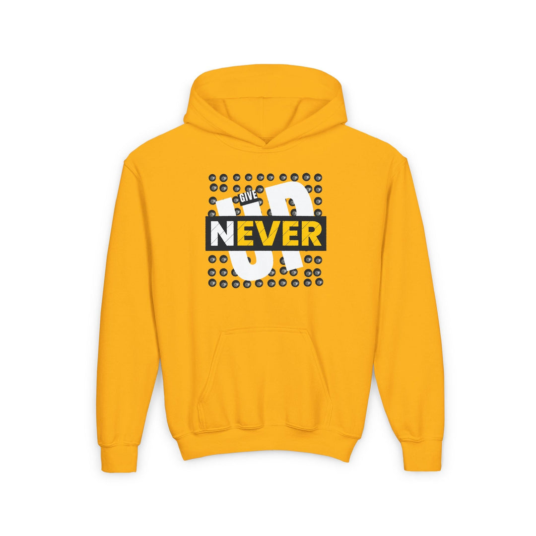 Never Give Up - 8 Ball - Unisex Youth Pullover Hoodie - BFLY BILLIARDS