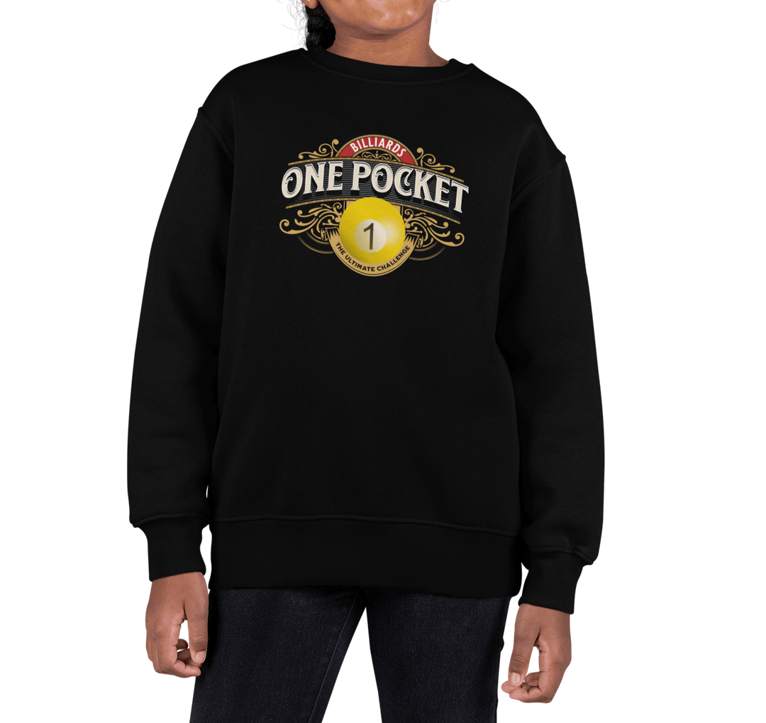 One Pocket Billiards - Unisex Youth Crewneck Sweatshirt - BFLY BILLIARDS