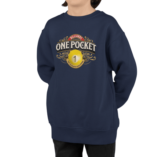 One Pocket Billiards - Unisex Youth Crewneck Sweatshirt - BFLY BILLIARDS