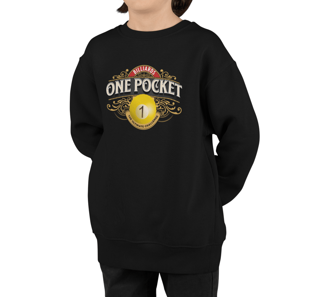 One Pocket Billiards - Unisex Youth Crewneck Sweatshirt - BFLY BILLIARDS