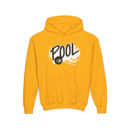 Pool - 8 Ball Billiards Streetwear - Unisex Youth Pullover Hoodie - BFLY BILLIARDS