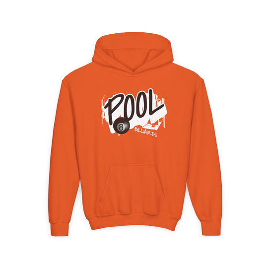 Pool - 8 Ball Billiards Streetwear - Unisex Youth Pullover Hoodie - BFLY BILLIARDS