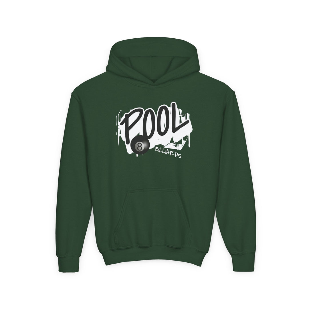 Pool - 8 Ball Billiards Streetwear - Unisex Youth Pullover Hoodie - BFLY BILLIARDS